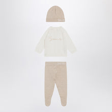  Givenchy Three-piece white/beige cotton and cashmere set