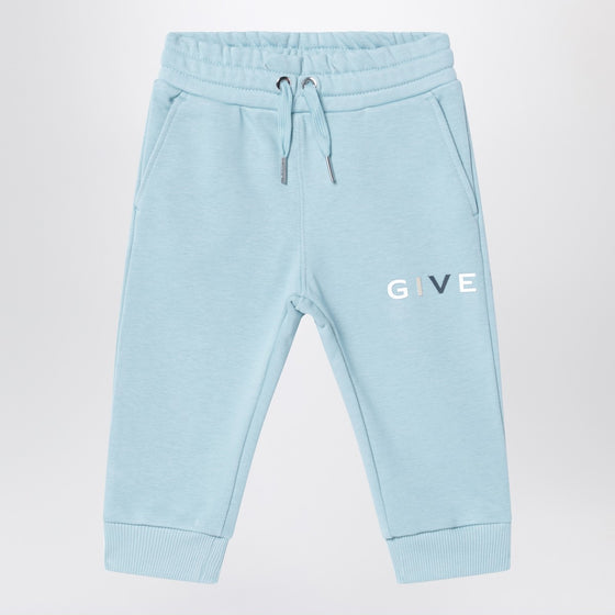 Givenchy Light blue sweatpants with logo