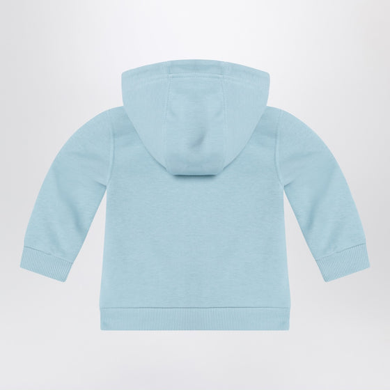 Givenchy Light blue zip hoodie with logo