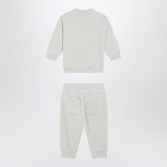 Givenchy White velvet two-piece outfit