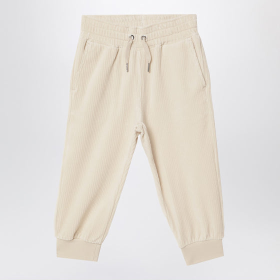 Givenchy White velvet sweatpants