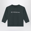 Givenchy Dark green sweatshirt with logo