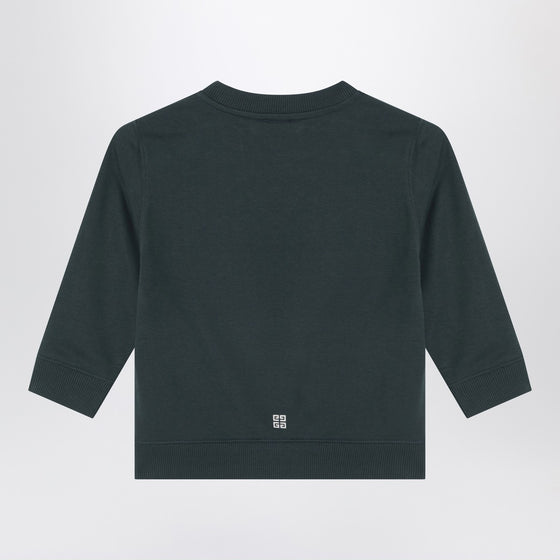Givenchy Dark green sweatshirt with logo