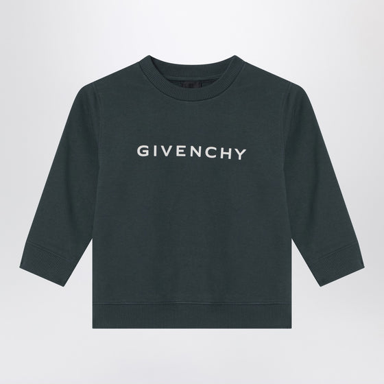 Givenchy Dark green sweatshirt with logo