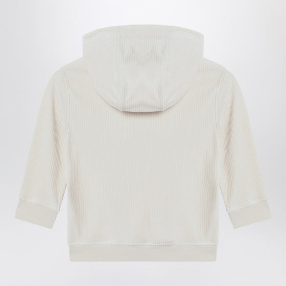 Givenchy Cream ribbed hoodie