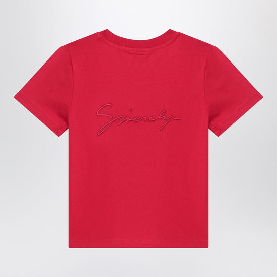 Givenchy Bordeaux T-shirt with embroidered logo