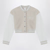 Givenchy Cream/beige bomber jacket with logo