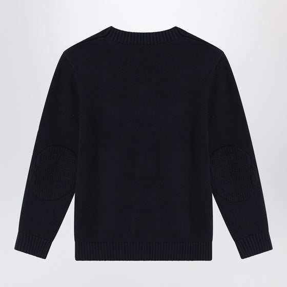 Givenchy Blue cotton and cashmere sweater