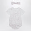 Givenchy White/pink cotton romper with headband