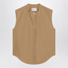 LouLou De Saison Sleeveless shirt in sand colour