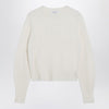 Max Mara Ivory sweater in stretch cashmere knit