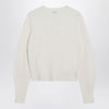 Max Mara Ivory sweater in stretch cashmere knit