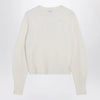 Max Mara Ivory sweater in stretch cashmere knit