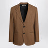 Ami Paris Hazelnut single-breasted wool jacket
