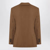 Ami Paris Hazelnut single-breasted wool jacket