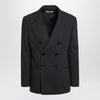 Ami Paris Anthracite grey double-breasted wool jacket