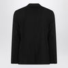 Ami Paris Single-Breasted Jacket Black Wool