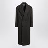 Ami Paris Anthracite grey double-breasted wool coat