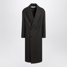  Ami Paris Anthracite grey double-breasted wool coat