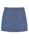 Moschino Kid Teen Logo Denim Skirt