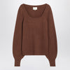LouLou De Saison Brown ribbed cashmere jumper
