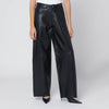 HAIKURE Wide black leather pants