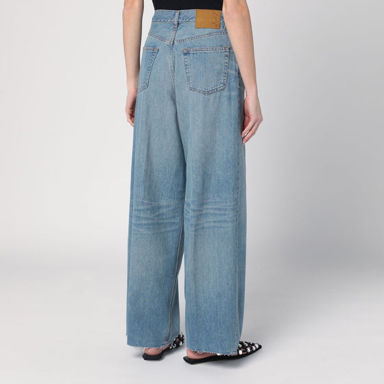 HAIKURE Wide blue washed jeans