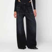  HAIKURE Wide Candy black denim jeans