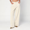 HAIKURE Wide ecru corduroy trousers