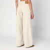 HAIKURE Wide ecru corduroy trousers