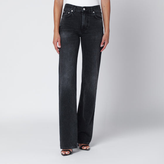 HAIKURE Black washed-effect Star jeans