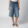 Haikure wide Bermuda shorts in Blue Ryder denim