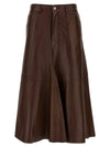 Haikure Mid Serenity Leather Skirt
