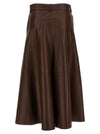 Haikure Mid Serenity Leather Skirt