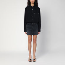 HAIKURE Washed black Tamu mini dress in denim