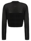 Balmain Semi-transparent Stripes Cardigan