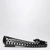 Heavenly Jelly Black Bloomi ballet flats in PVC with beaded flowers