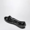 Heavenly Jelly Black Bloomi ballet flats in PVC with beaded flowers