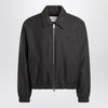 Ami Paris Grey wool Ami De Coeur bomber