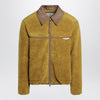 Ami Paris Acid green shearling bomber