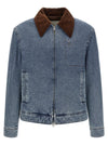 Ami Paris Ami De Cœur Denim Jacket