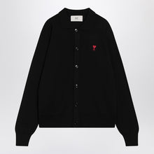  Ami Paris Ami De Coeur black cardigan