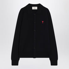  Ami Paris Ami De Coeur night blue cardigan