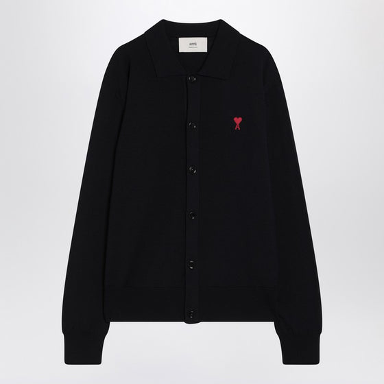 Ami Paris Ami De Coeur night blue cardigan