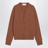 Ami Paris Hazelnut-coloured Ami De Coeur cardigan