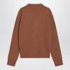 Ami Paris Hazelnut-coloured Ami De Coeur cardigan