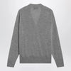 Ami Paris Grey Ami De Coeur cardigan in wool