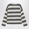 Ami Paris Ami de Coeur striped cotton knit cardigan
