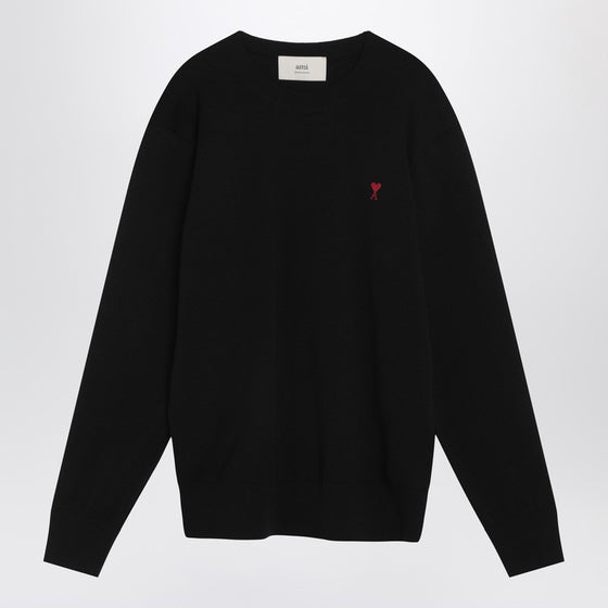 Ami Paris Black Ami De Coeur sweater