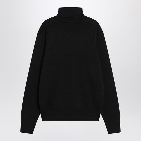 Ami Paris Black turtleneck sweater Ami De Coeur